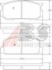 A.B.S. 36434 Brake Pad Set, disc brake